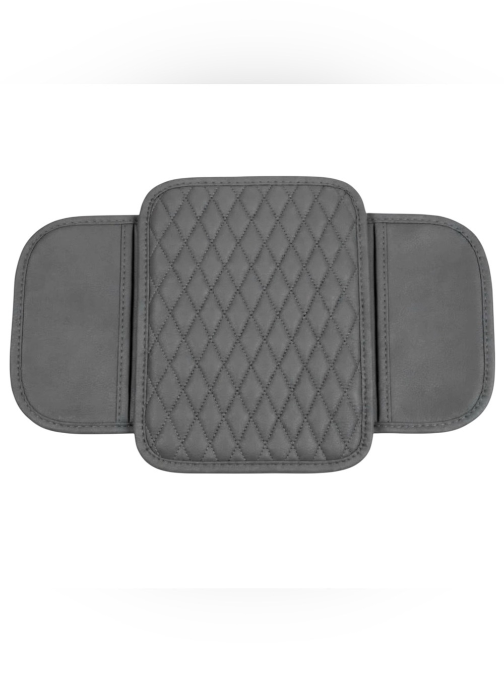 NWT Gray Waterproof PU Leather Armrest Cover - 5-Sec Install